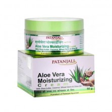 Patanjali 3 x Aloevera Moisturizing Cream (50g)