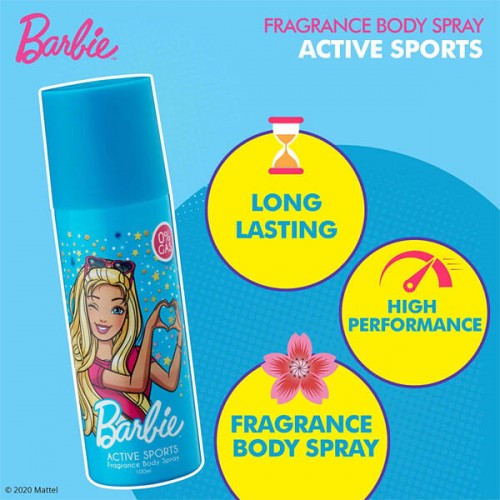 Barbie Active Sports Fragrance Body Spray 100ml