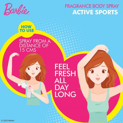 Barbie Active Sports Fragrance Body Spray 100ml