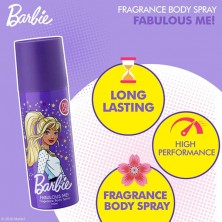 Barbie Fabulous me Fragrance Body Spray for Girls 100ml