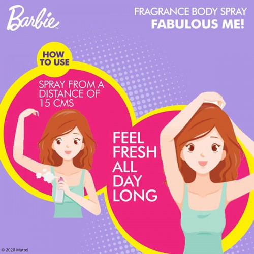 Barbie Fabulous me Fragrance Body Spray for Girls 100ml