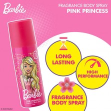 Barbie Pink Princess Fragrance Body Spray 100ml