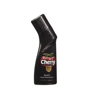 Cherry Blossom Liquid Shoe Polish Black 75ml