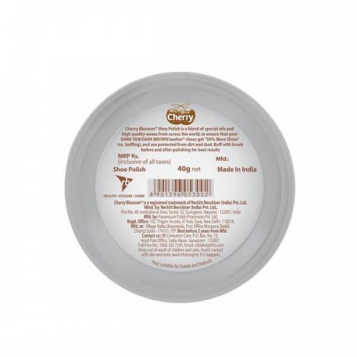 Cherry Blossom Wax Polish Dark Tan 40 g