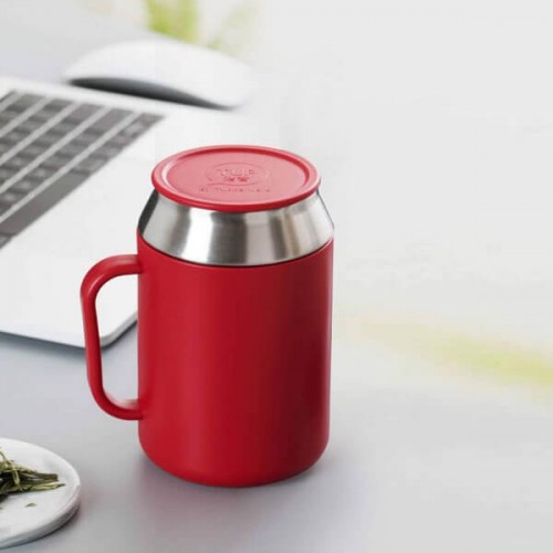 Tupperware Desk Coffee Tea Mug 400ml Red