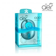 Godrej aer click, car vent air freshener kit cool surf blue 10g