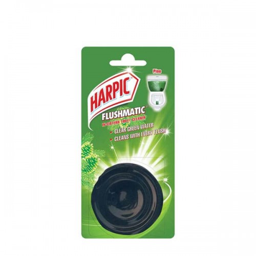 Harpic Flushmatic In-Cistern Toilet Cleaner Pine Single