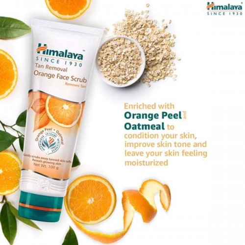 Himalaya Tan Removal Orange Face Scrub 100g