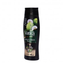 Dabur Vatika Long & Black Shampoo Amla & Bhringraj for Shiny Black Hair 440ml