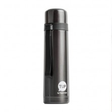 Tupperware Duo Tup Steel Flask 500ml Black