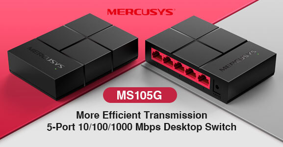 MS105G 5-Port 10/100/1,000 Mbps Desktop Switch